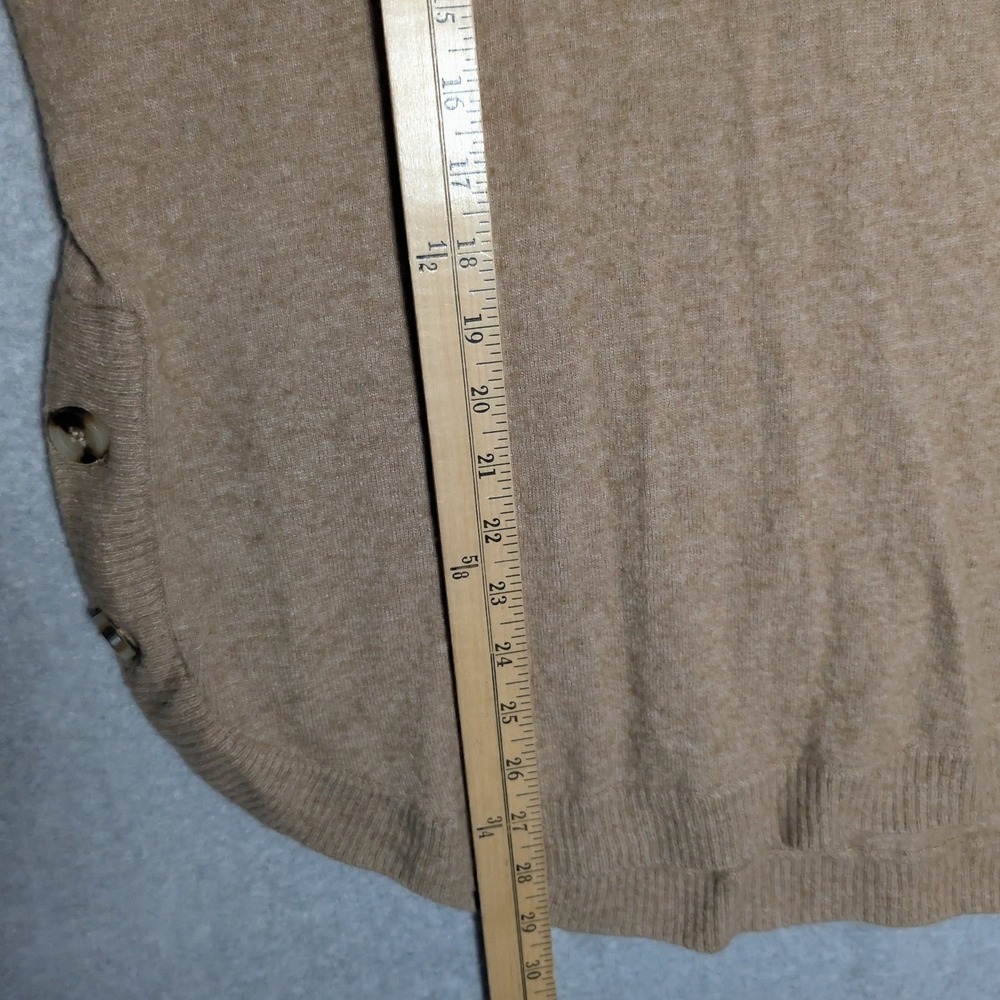 Madewell Turtleneck Sweater Womens XL Tan‎ Side Button Minimalist Cozy Earthy - Picture 8 of 8